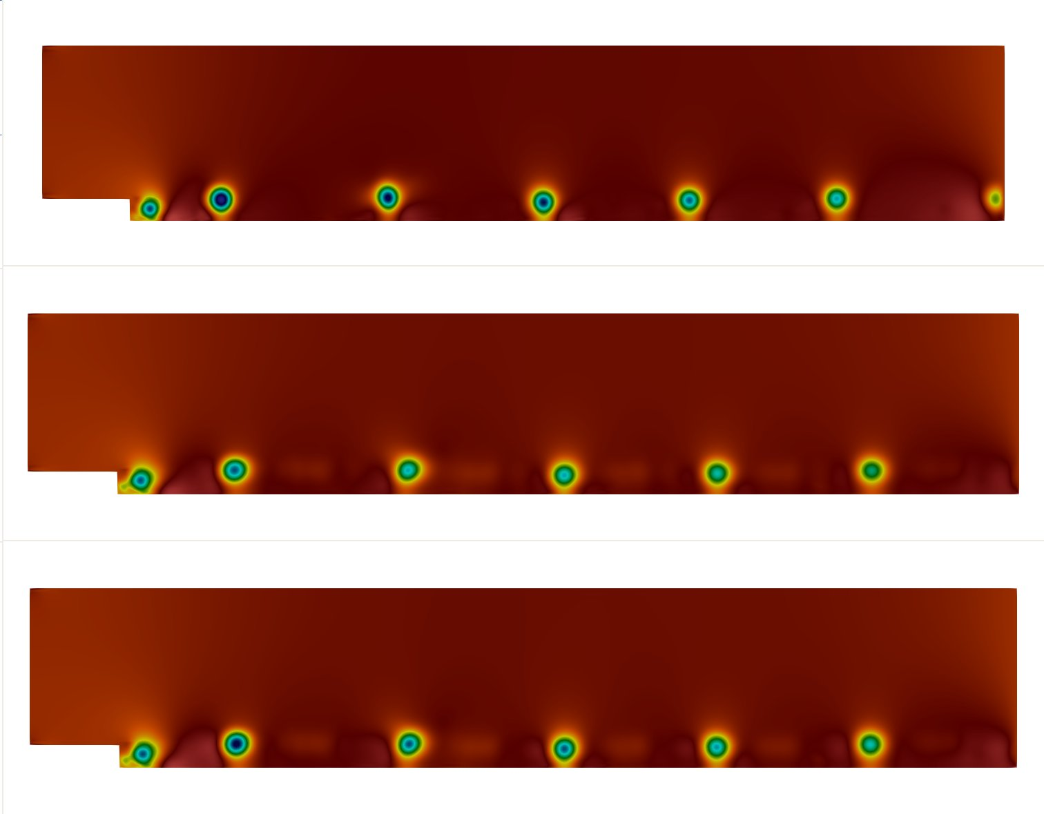 Pressure — FOM, ROM, hyper-ROM